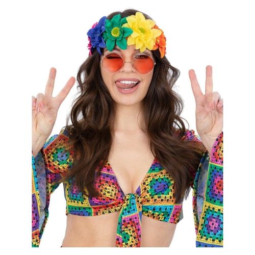 Accessoires cheveux Rainbow Hippie - Smiffys - Modalova