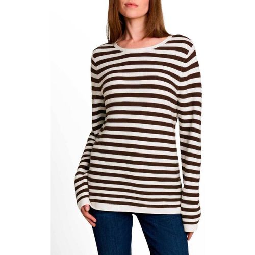 Pull Tom Tailor Pull Marron Stripe - Tom Tailor - Modalova