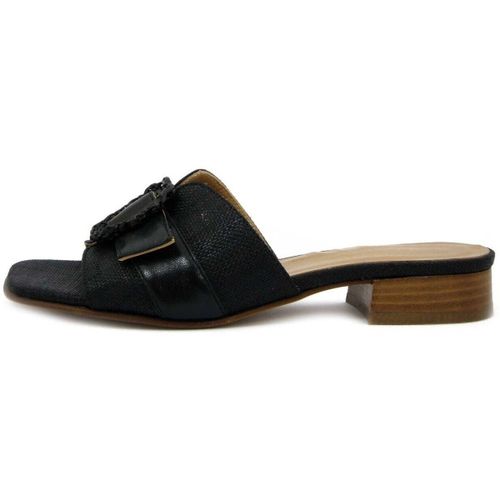 Sandales plates Mule , Cuir et Textile - 20C6 - Vernissage - Modalova