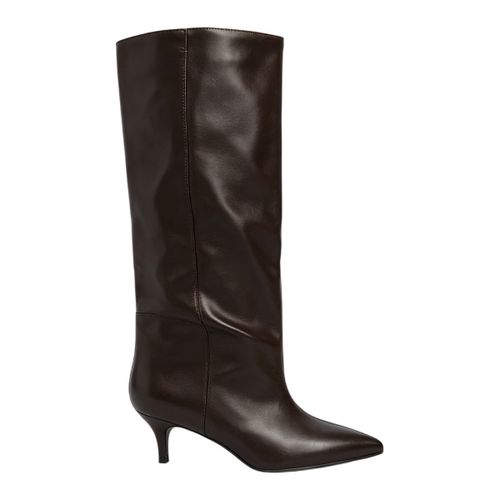 Bottes Bottes bout pointu à talon kitten - marron - Vera Collection - Modalova