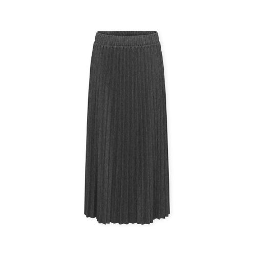 Jupes Line Long Skirt - Dark Grey Melange - Only - Modalova