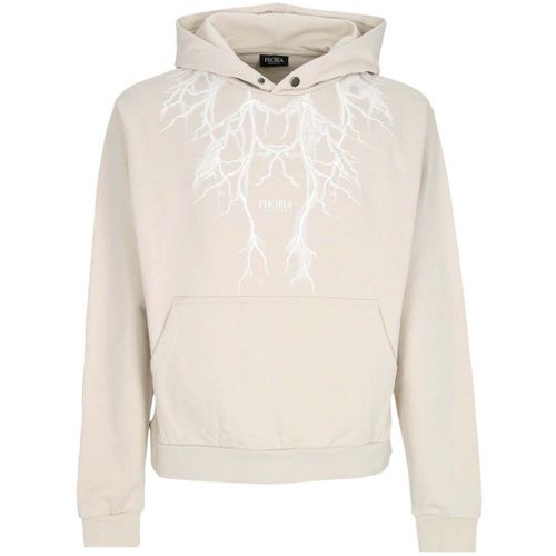 Sweat-shirt Felpa Leggera Cappuccio Uomo White Lightning Hoodie Beige - Phobia - Modalova