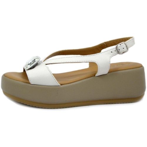Sandales compensées Sandale , Cuir souple, Boucle réglable - 77C4 - Soffice Sogno - Modalova