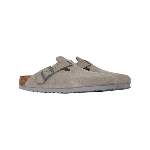 Mules Mocassins Boston cuir nubuck imperméable - BIRKENSTOCK - Modalova