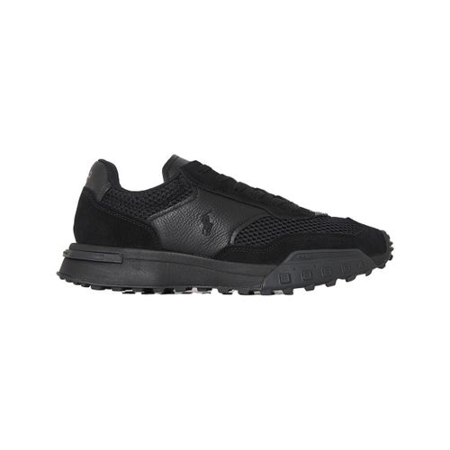 Baskets basses Baskets Eldridge Noir cuir grainé - Ralph Lauren - Modalova