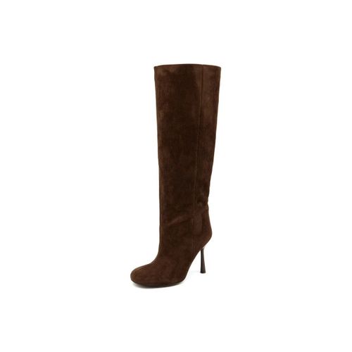 Bottes à talon Bottes Fluides à Talon Fin - Marron - Vera Collection - Modalova