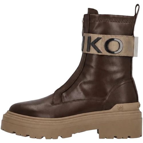 Bottes MIA 13 ANKLE BOOT CALF LEATHER/ ST RETCH SPREADING - Pinko - Modalova