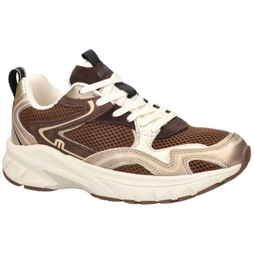 Baskets Novi Leather/textile Dark Brown -metllic - Maruti - Modalova