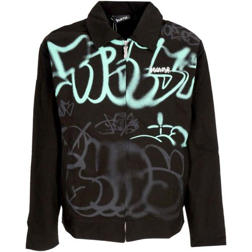 Blouson Giubbotto Uomo Logo Jacket Black - Disclaimer - Modalova