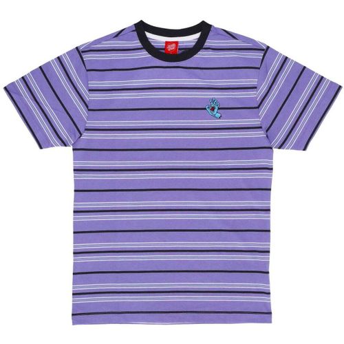 T-shirt Mini Hand Stripe Tee Digital Lavender Stripe - Santa Cruz - Modalova