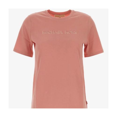 T-shirt Mt6528597j Mk Shdw Embssed Logo Tee - MICHAEL Michael Kors - Modalova