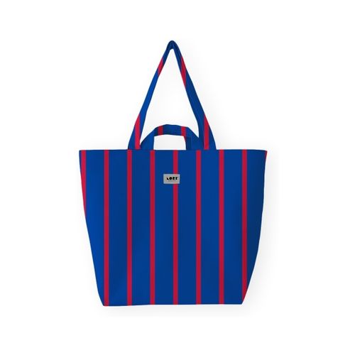 Cabas Fine Stripe - Blue/Red - Lori Barcelona - Modalova