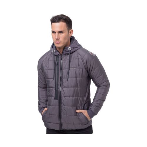 Veste Doudoune Compact-Hood chiné - Geographical Norway - Modalova