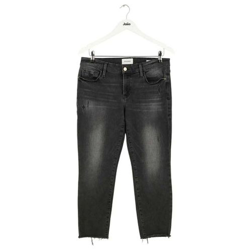 Jeans Jean slim Le Garçcon Crop noir - Frame - Modalova