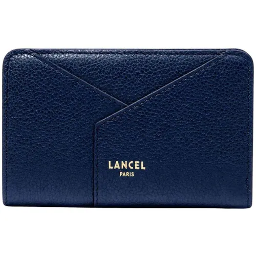 Portefeuille Enveloppe Portefeuille Rectangulaire Zippé Cuir Ultramarine - Lancel - Modalova