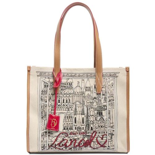 Cabas Capsule Cabas L Toile Naturel Beige - Lancel - Modalova