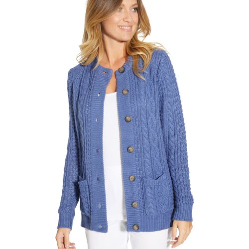 Gilet Cardigan maille torsadée - Daxon - Modalova