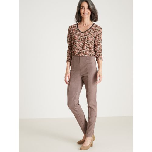 Pantalon Legging maille suédine - Daxon - Modalova
