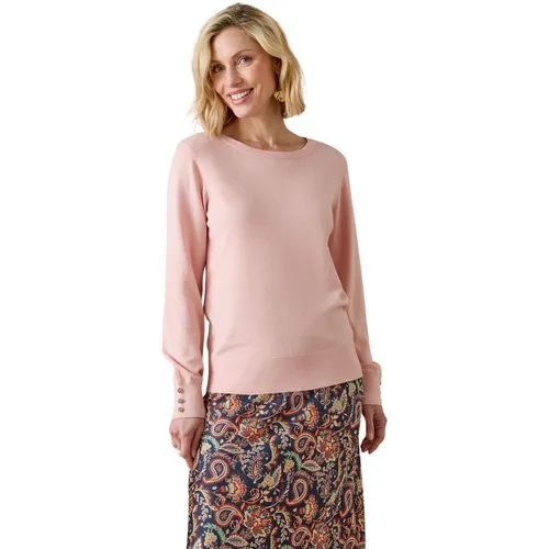 Pull Pull boutons-bijoux aux manches - Daxon - Modalova