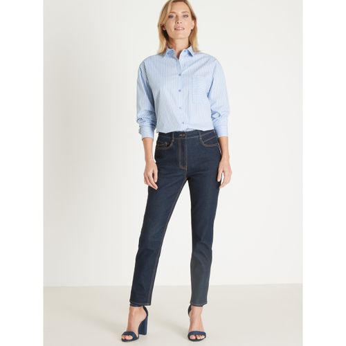 Jeans Jean taille haute raccourci - Daxon - Modalova