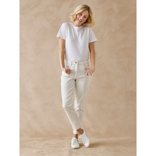 Jeans Jean taille haute raccourci - Daxon - Modalova