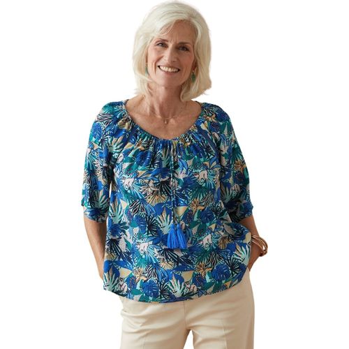 Blouses Tunique fluide encolure élastiquée - Daxon - Modalova