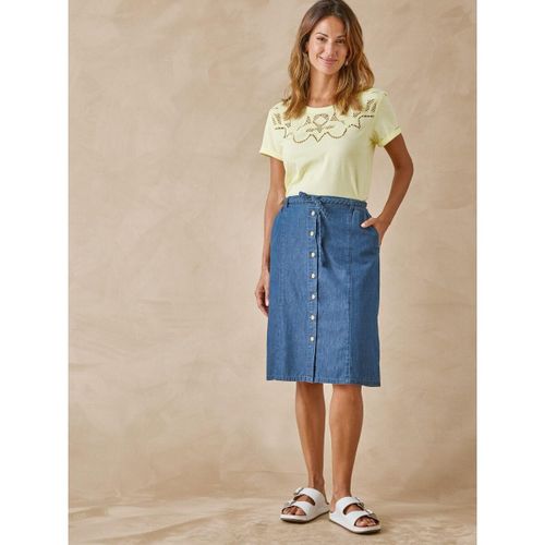 Jupes Jupe boutonnée en chambray - Daxon - Modalova