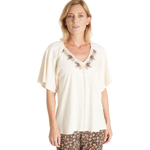 Blouses Tee-shirt V manches papillon - Daxon - Modalova