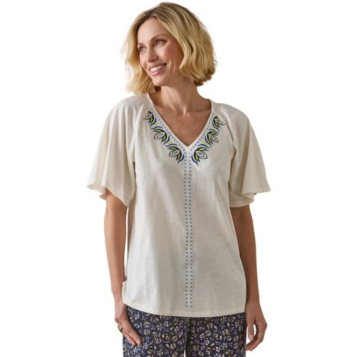 Blouses Tee-shirt V manches papillon - Daxon - Modalova
