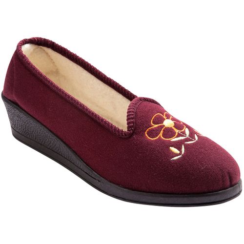 Chaussons Ballerines brodées fleur - Pediconfort - Modalova