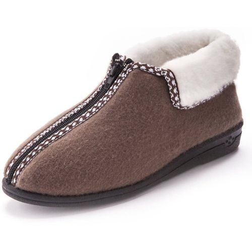Chaussons Bottillons fourrés à ouverture totale - Pediconfort - Modalova