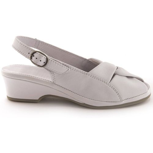 Sandales plates Sandales en cuir extra-larges - Pediconfort - Modalova