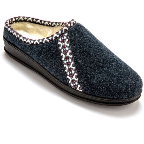 Chaussons Mules fourrées fantaisie - Pediconfort - Modalova