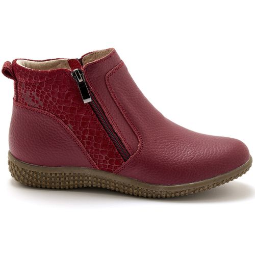 Boots Boots cuir double zip - Pediconfort - Modalova