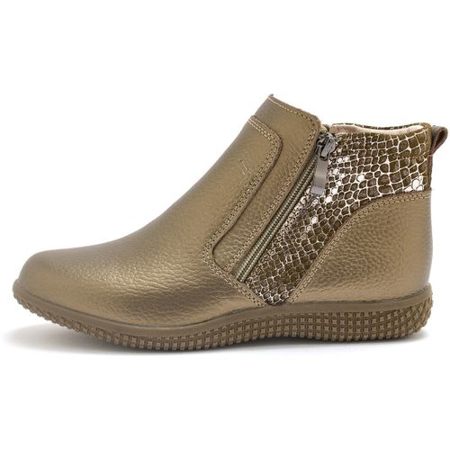 Boots Boots cuir double zip - Pediconfort - Modalova