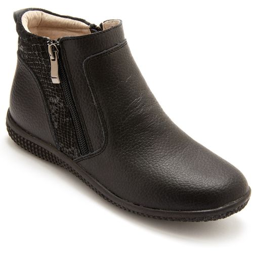 Boots Boots cuir double zip - Pediconfort - Modalova