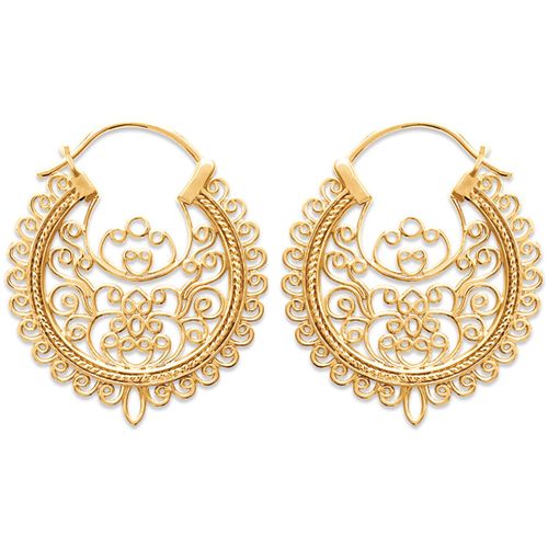 Bijoux Créoles plaqué or arabesques - Daxon - Modalova
