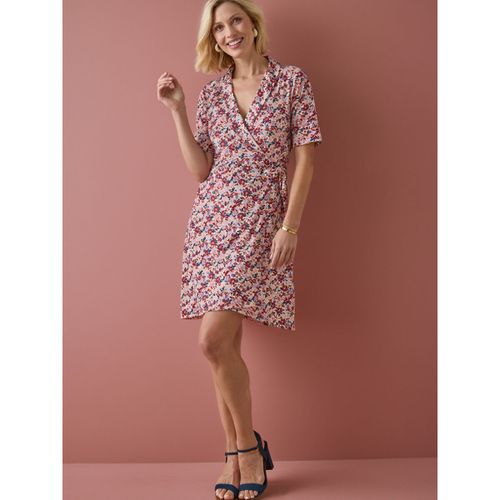 Robe Robe faux portefeuille en maille - Daxon - Modalova