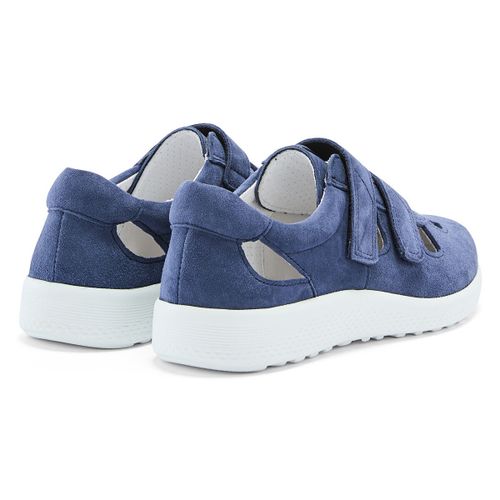 Sandales Baskets cuir ajouré extra larges - Pediconfort - Modalova