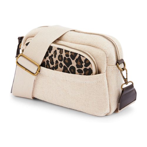 Sac a main Sac-pochette effet toile de jute - Daxon - Modalova