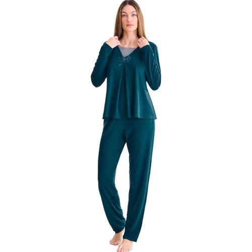 Pyjamas / Chemises de nuit Pyjama pantalon top manches longues VELVET LUXE - Lisca - Modalova