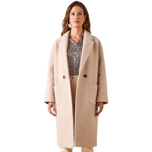 Manteau Manteau croisé tissu bouclette - Daxon - Modalova