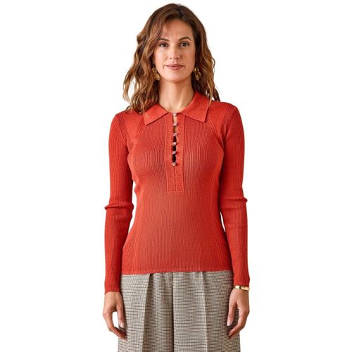 Polo Pull polo 50% laine mérinos - Daxon - Modalova