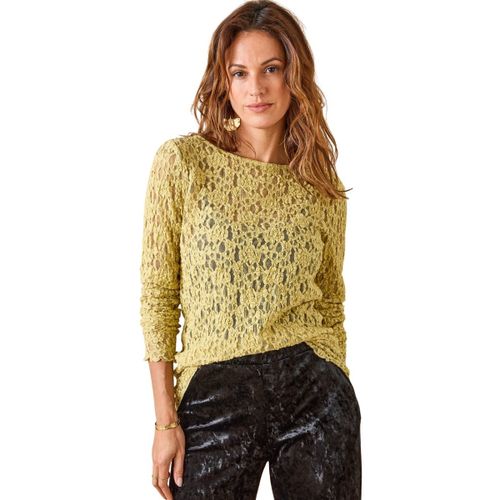 Blouses Tee-shirt dentelle manches longues - Daxon - Modalova