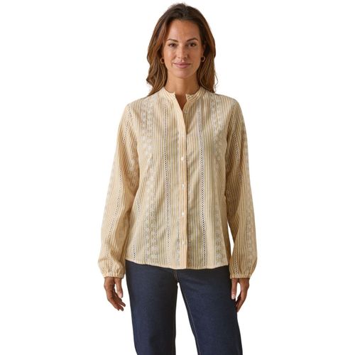 Chemise Blouse incrustations broderie anglaise - Daxon - Modalova