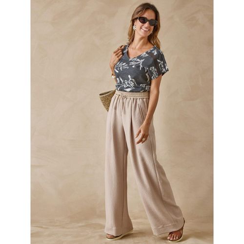 Pantalons large Pantalon effet froissé coupe large - Daxon - Modalova
