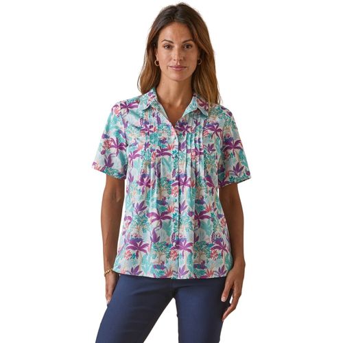 Chemise Chemisier effet plastron manches courtes - Daxon - Modalova