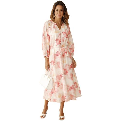 Robes midi Robe longue taille élastiquée - Daxon - Modalova