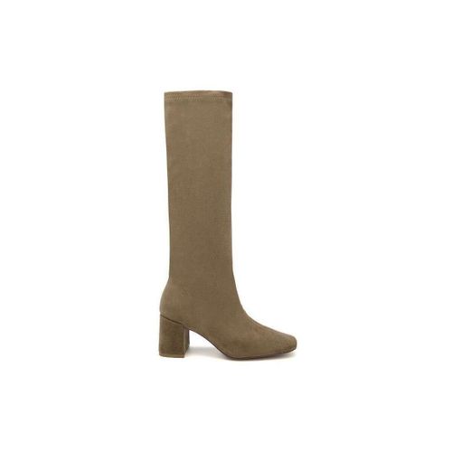 Bottes Bottes Hautes Extensibles à Talon Carré - taupe - Vera Collection - Modalova