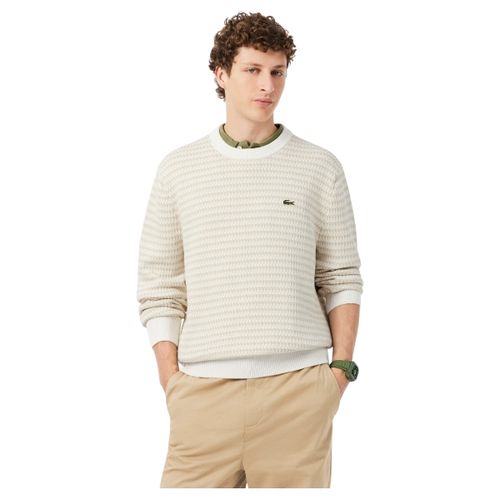 Sweat-shirt Pull Ref 68977 WL6 Beige Gris clair - Lacoste - Modalova